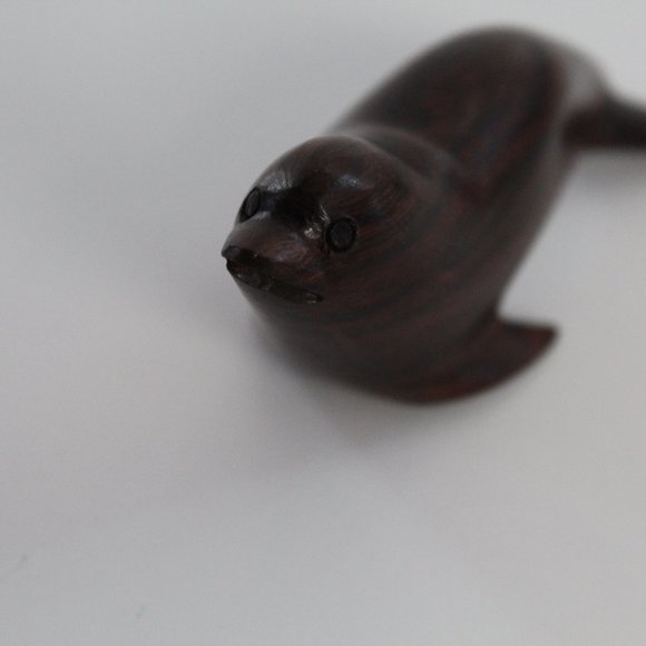 Vintage Hand Carved Wooden‎ Balanced Seal - Picture 13 of 16